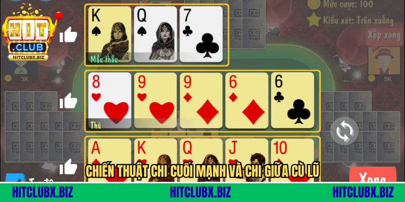 Chiến thuật chi cuối mạnh và chi giữa cù lũ